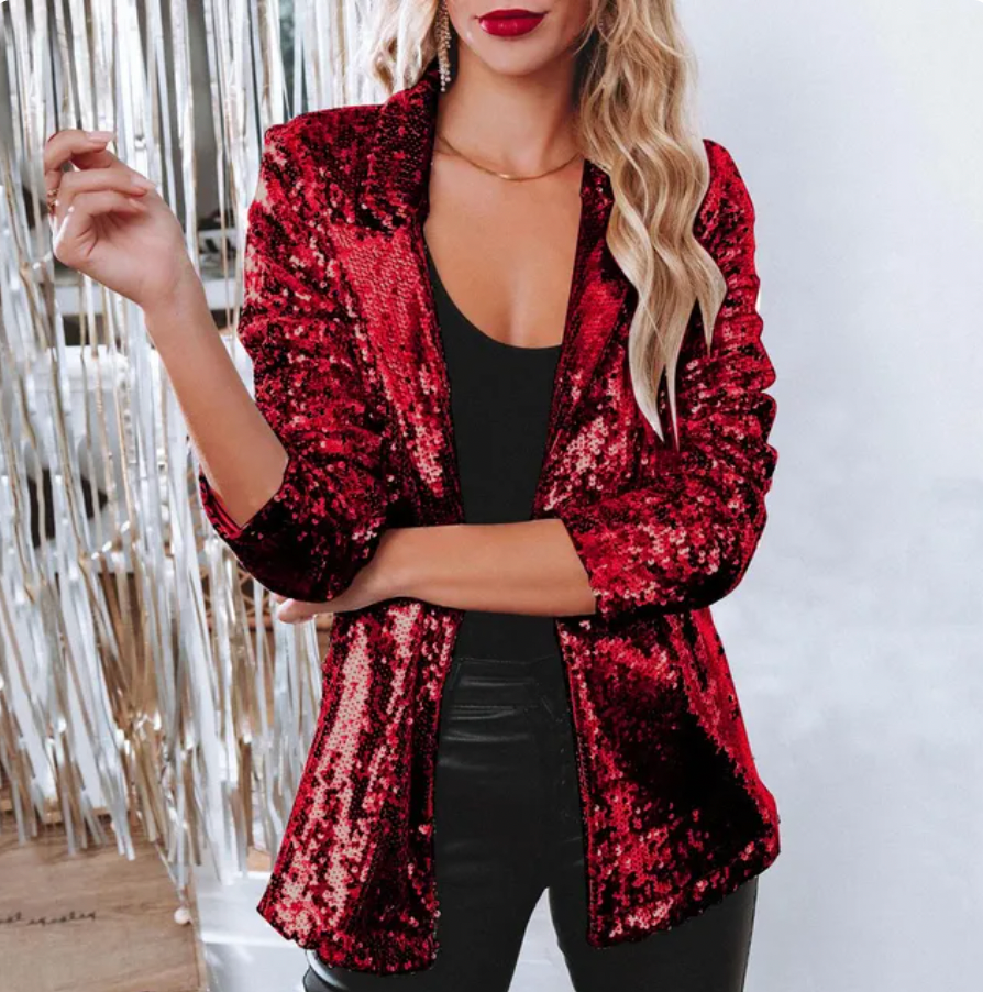Glitzernder Damen Blazer für elegante Anlässe – Isabella