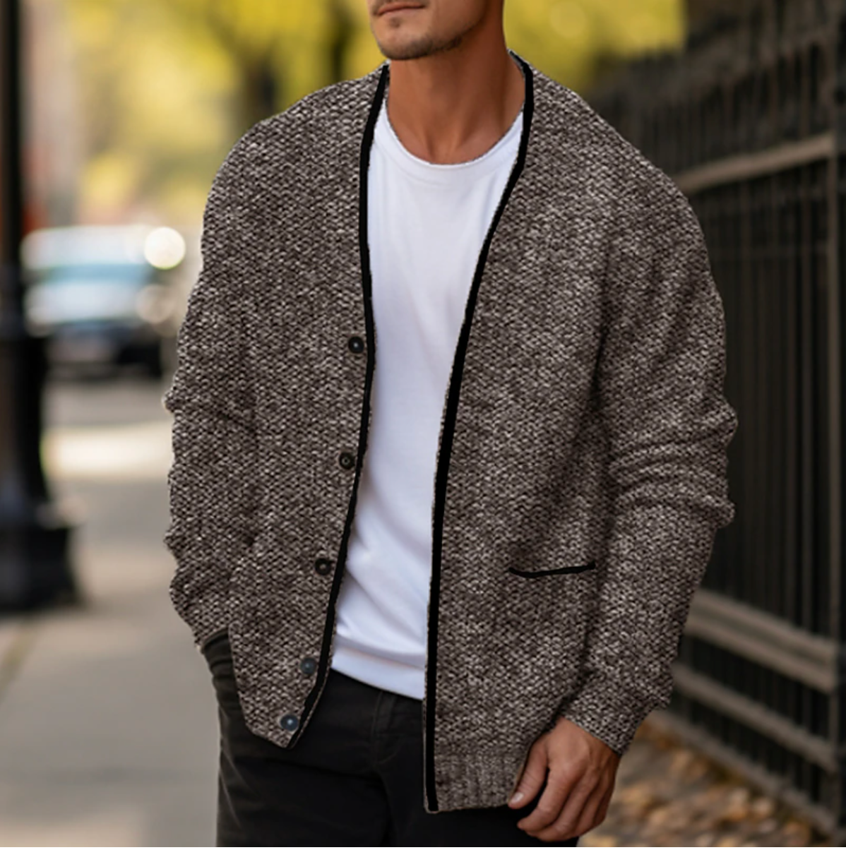 Herren Strick Cardigan für Herbst & Winter – Daniel