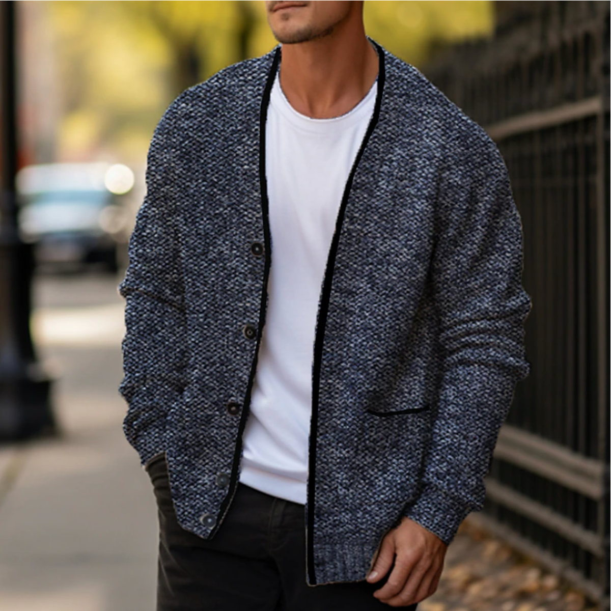 Herren Strick Cardigan für Herbst & Winter – Daniel