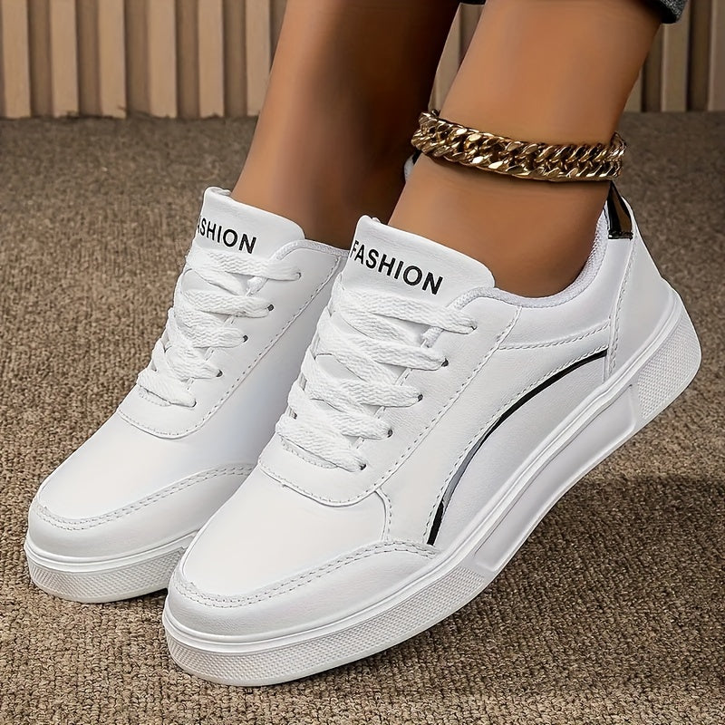 Weiße Low-Top-Sneaker - Lena