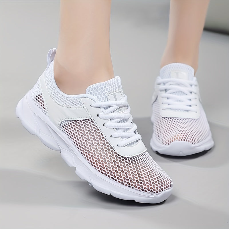 Weiße Netz-Sneaker - Anna