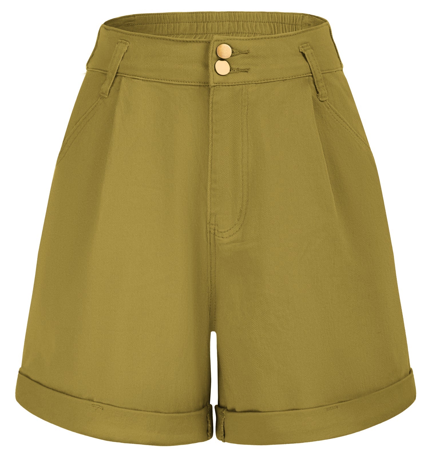 Retro Charme: 'Verde' Shorts in Vintage-Grün