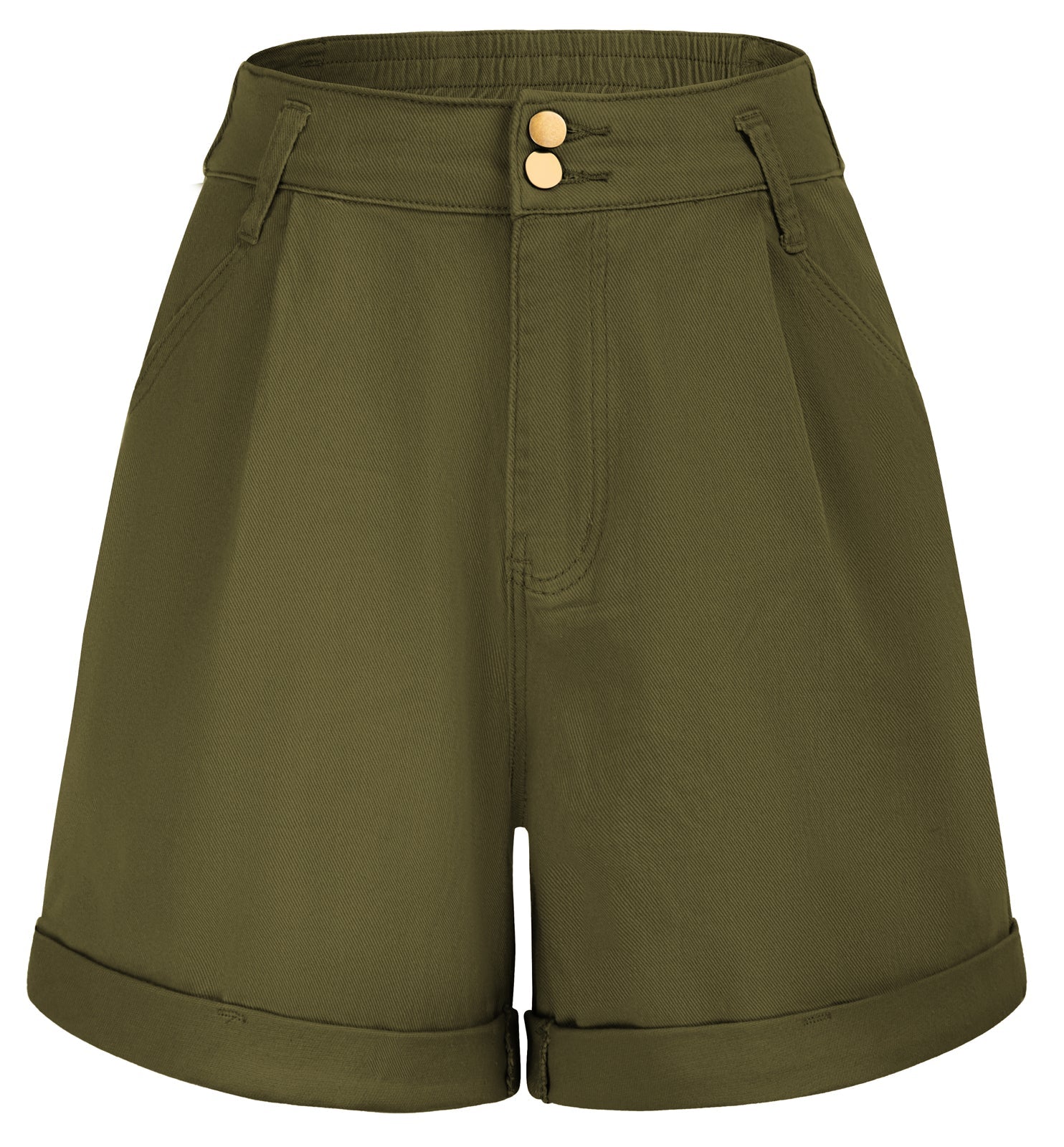 Retro Charme: 'Verde' Shorts in Vintage-Grün