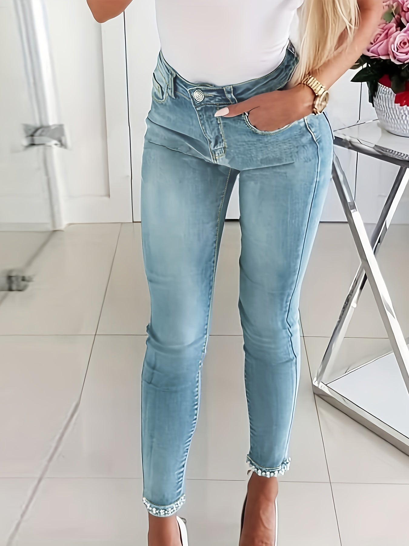 Stylische Blaue Jeans - Laura