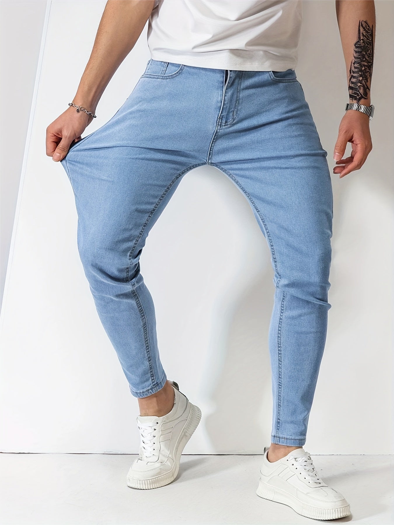 Hellblaue Slim Fit Jeans - Finn