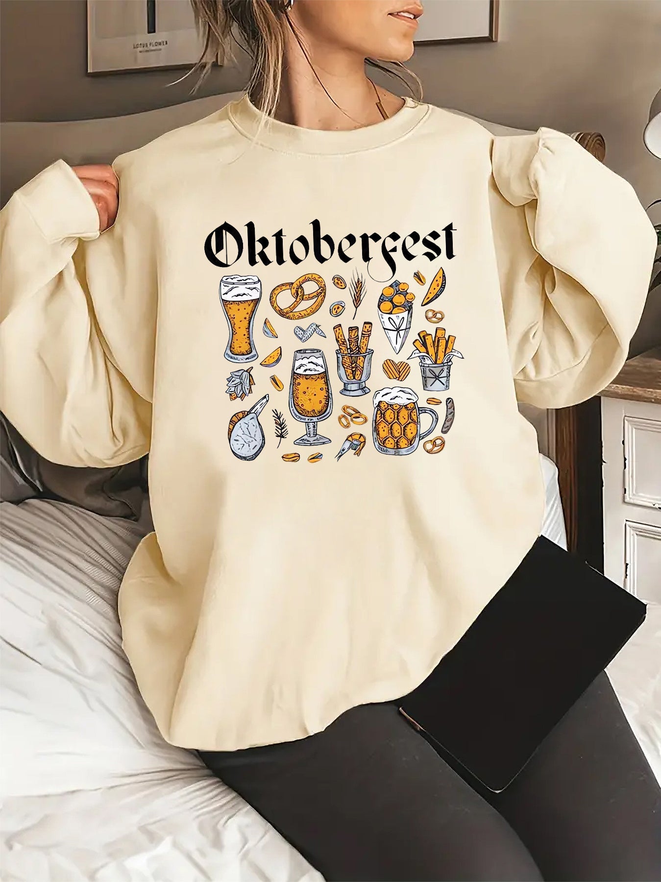 Weißes Oktoberfest Sweatshirt - Emma