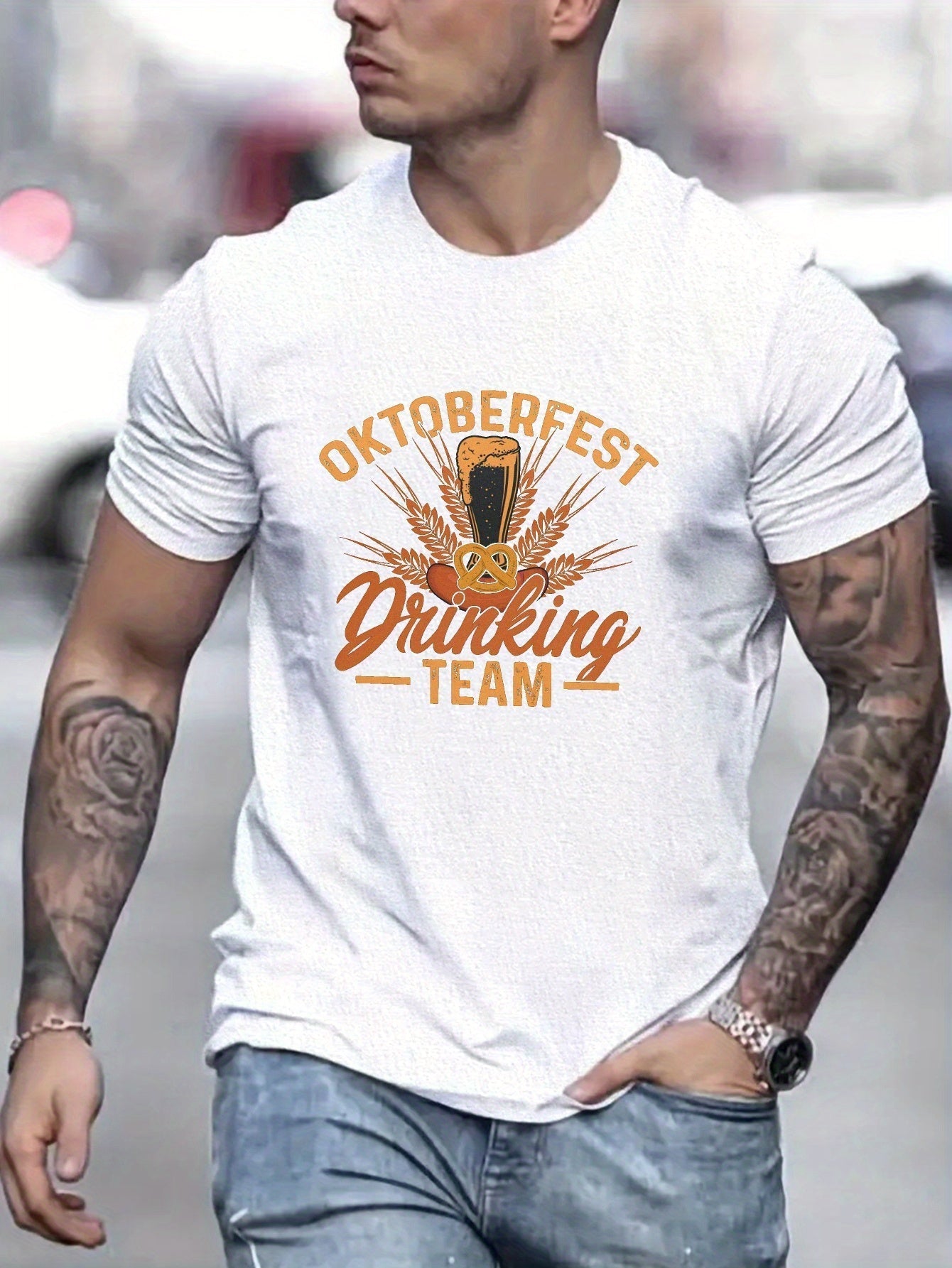 Oktoberfest Drinking Team T-Shirt für Herren - Plus Size