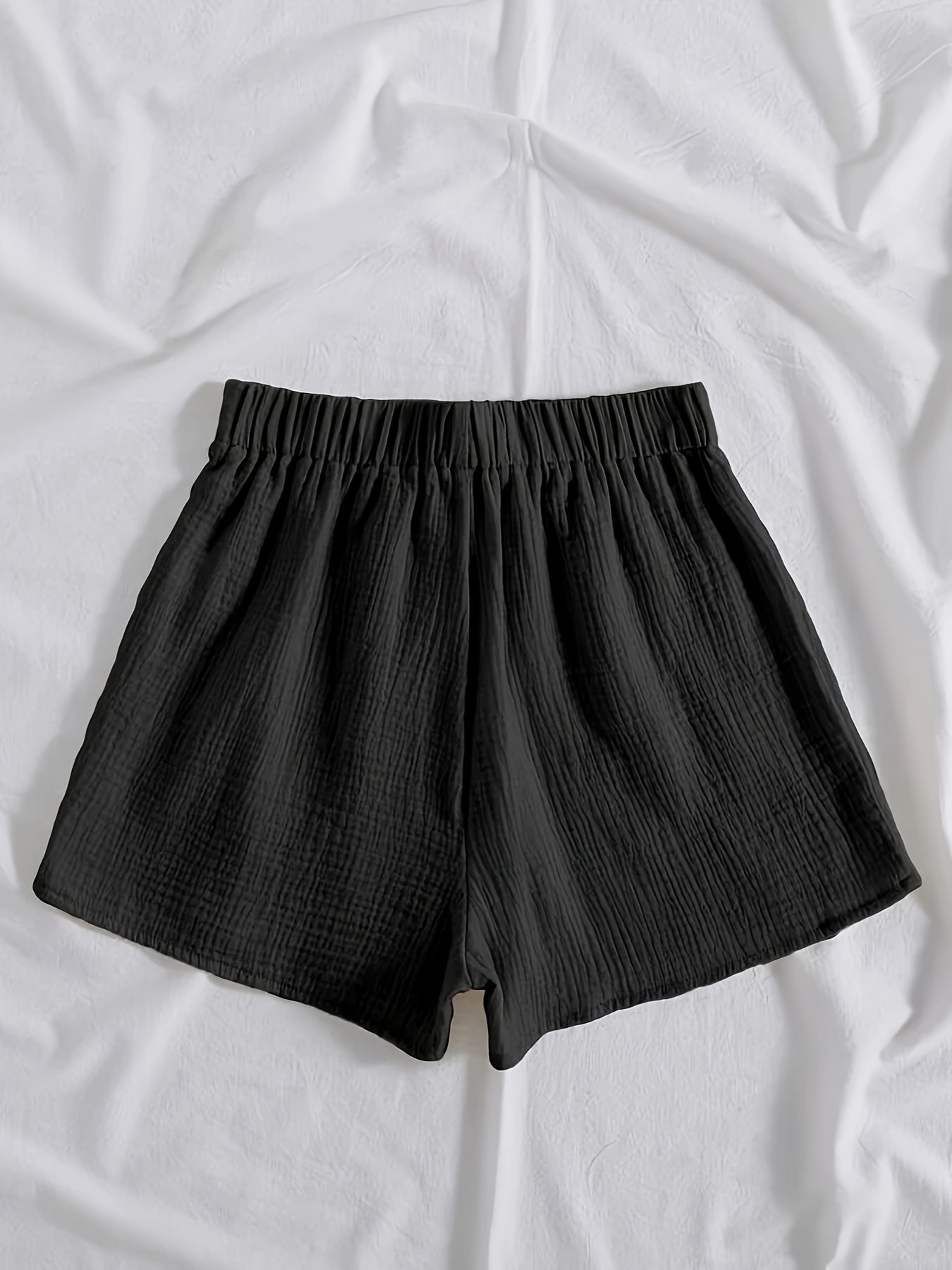 Schwarze Sommer Shorts mit Kordelzug - Lisa