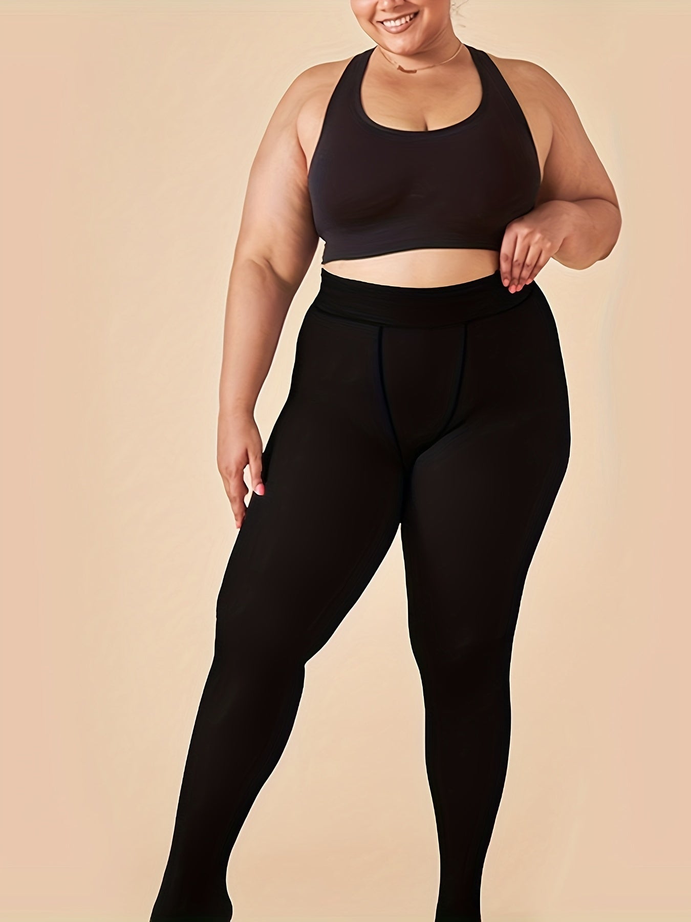 Schwarze Shaping-Leggings – Lena