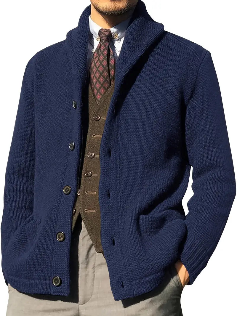 Herren Strickjacke im italienischen Design für Smart & Casual – Matteo