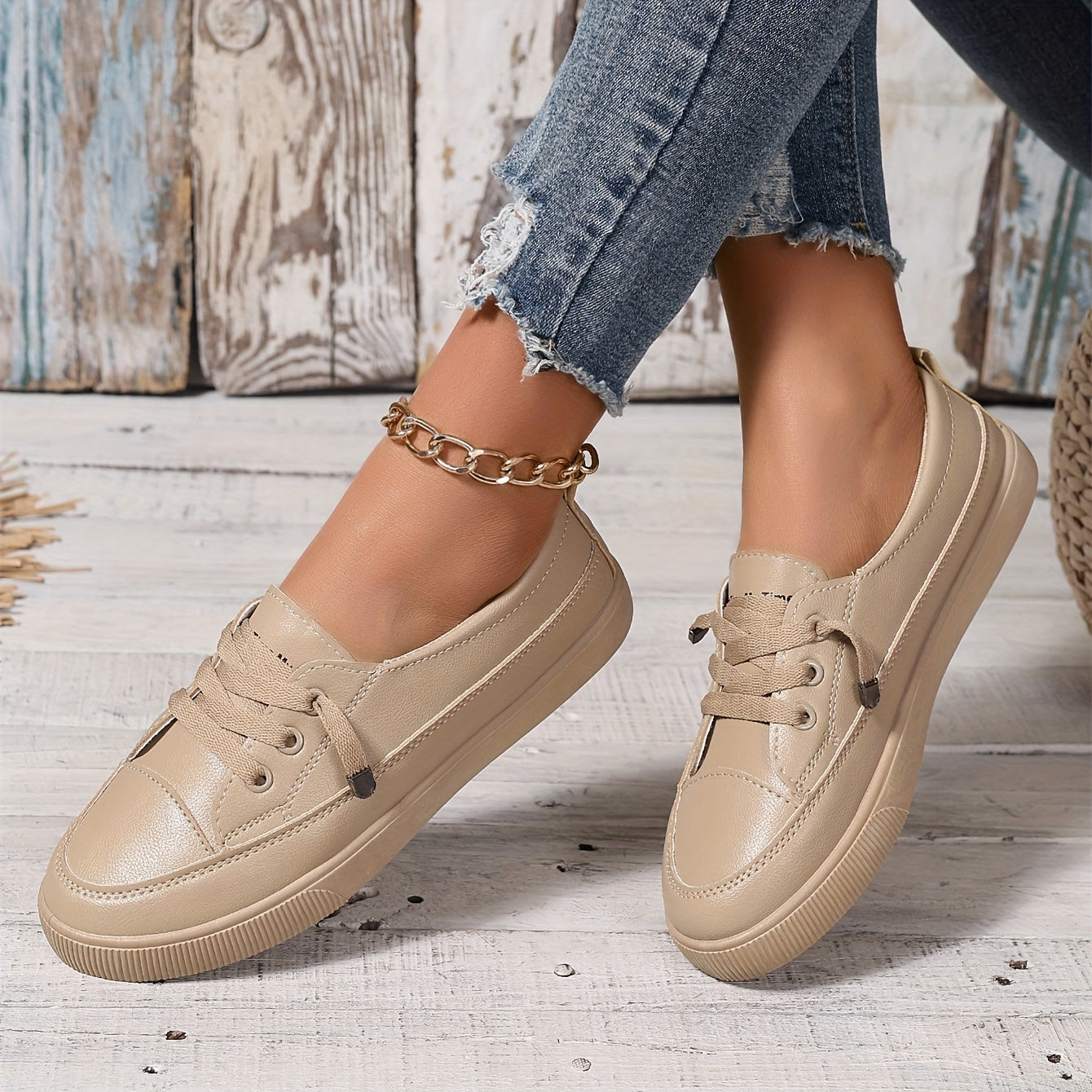 Klassische Weiße Low-Top Sneakers - Damen Ella