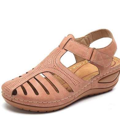 Emma Khaki: Komfort-Leder Sandalen – Eleganz trifft Bequemlichkeit