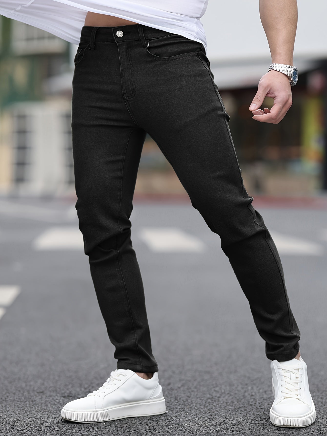 Olive Slim Fit Jeans - Lukas