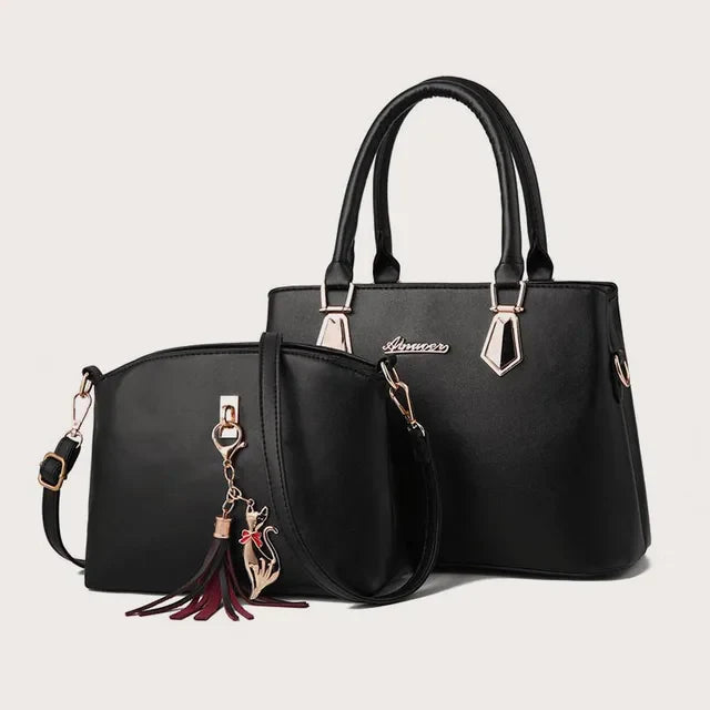 Valentina - Schwarzes Taschenset mit Charme