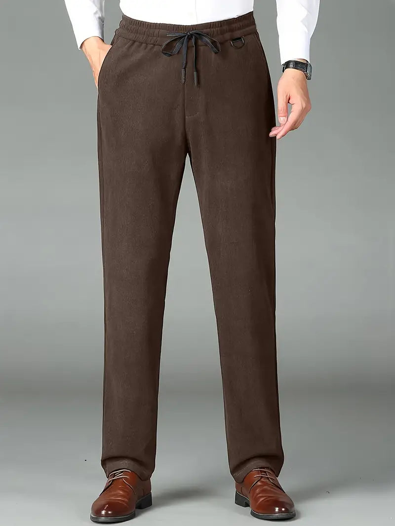 Elegante Cord-Stoffhose für Herren – Alexander