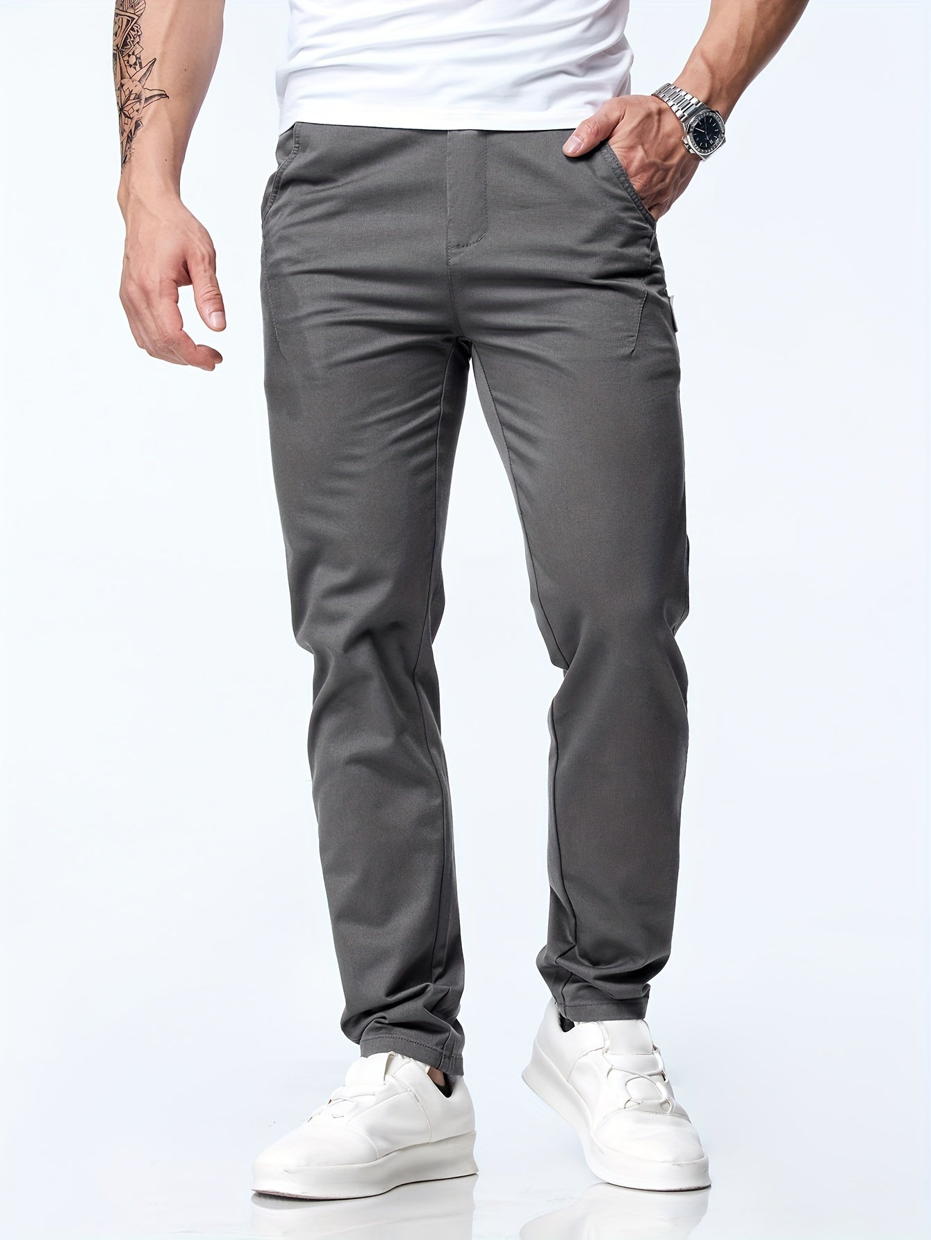 Graue Casual Pants - Leon