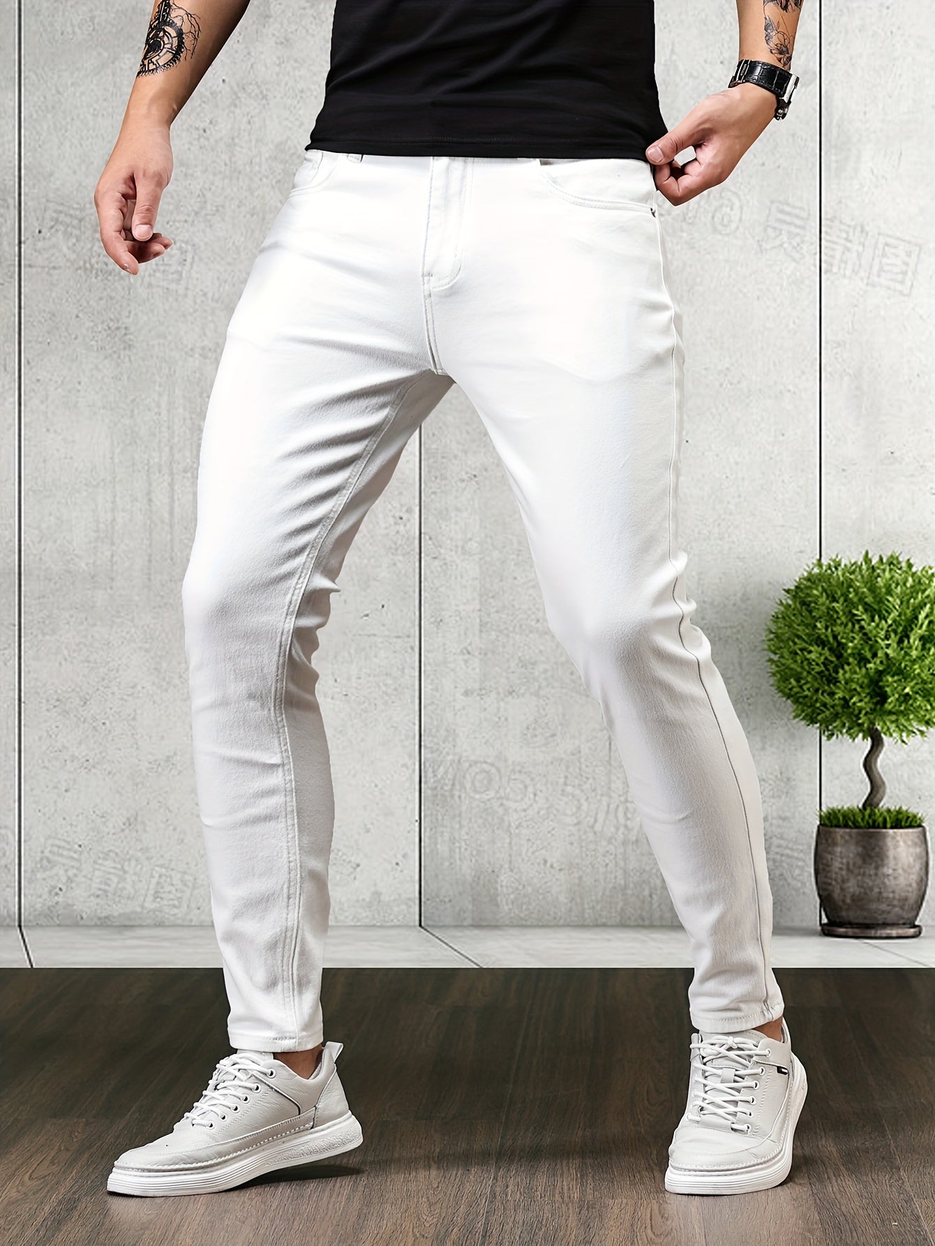 Gelbe Slim Fit Jeans - Markus