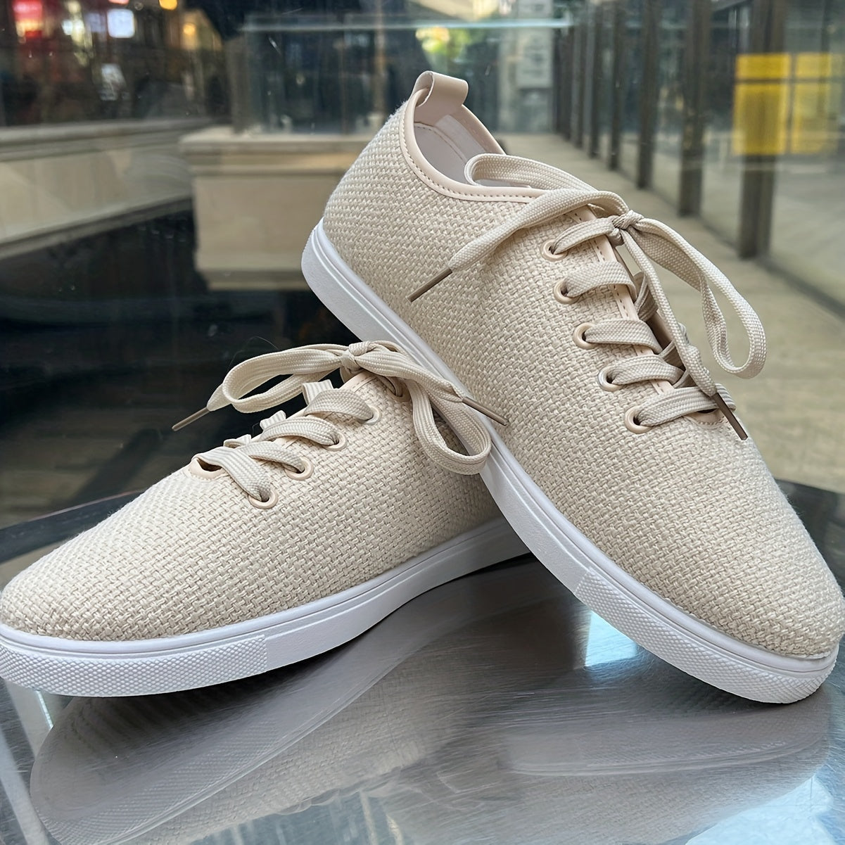 Beige Sneaker für Männer - Leo