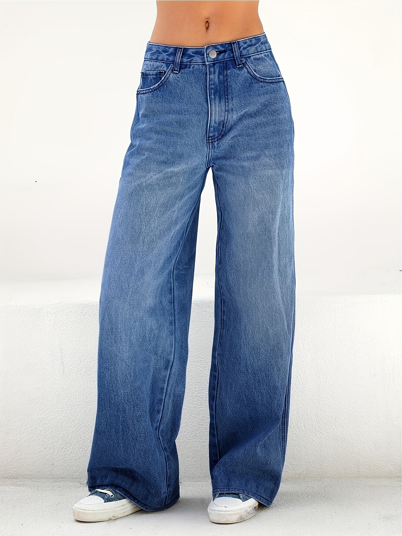 Hellblaue Vintage-Jeans - Amelia