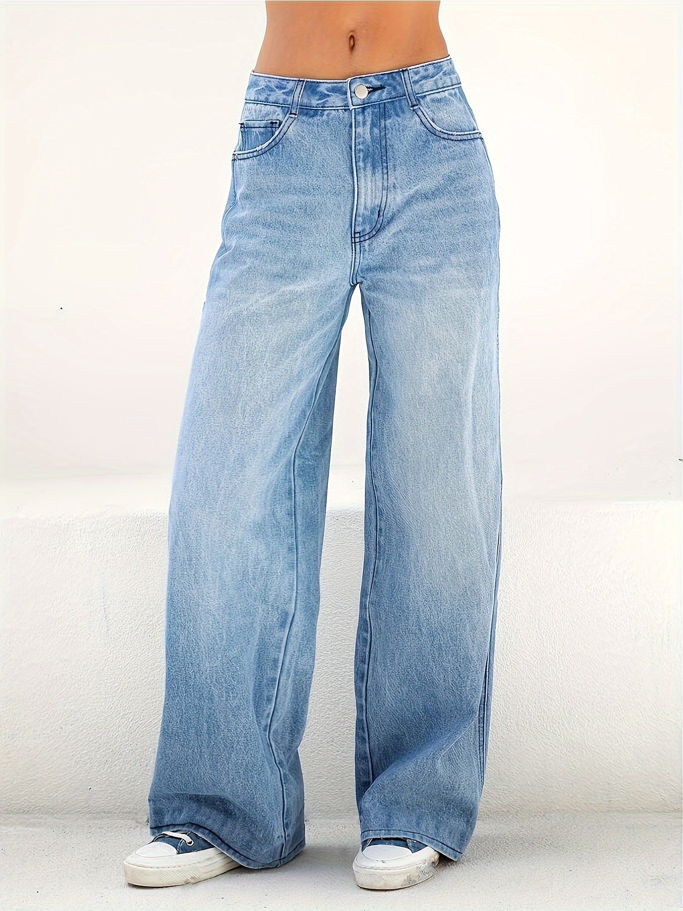 Hellblaue Vintage-Jeans - Amelia