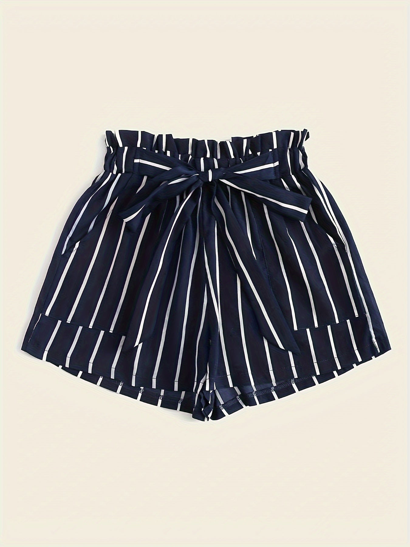 Gestreifte Blaue Shorts - Nina