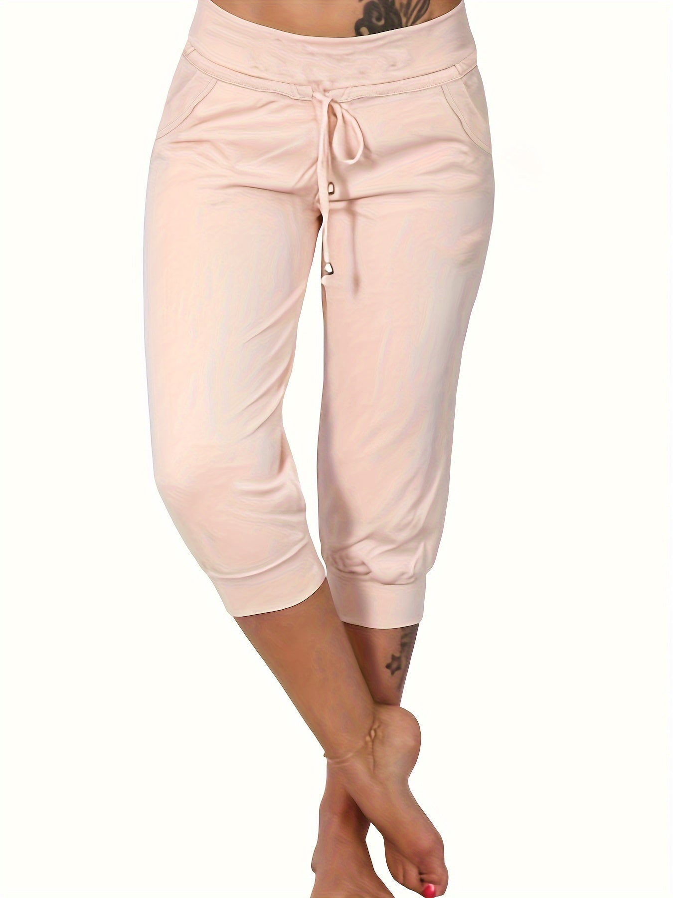 Beige Komfort-Sweathose - Damen Nora