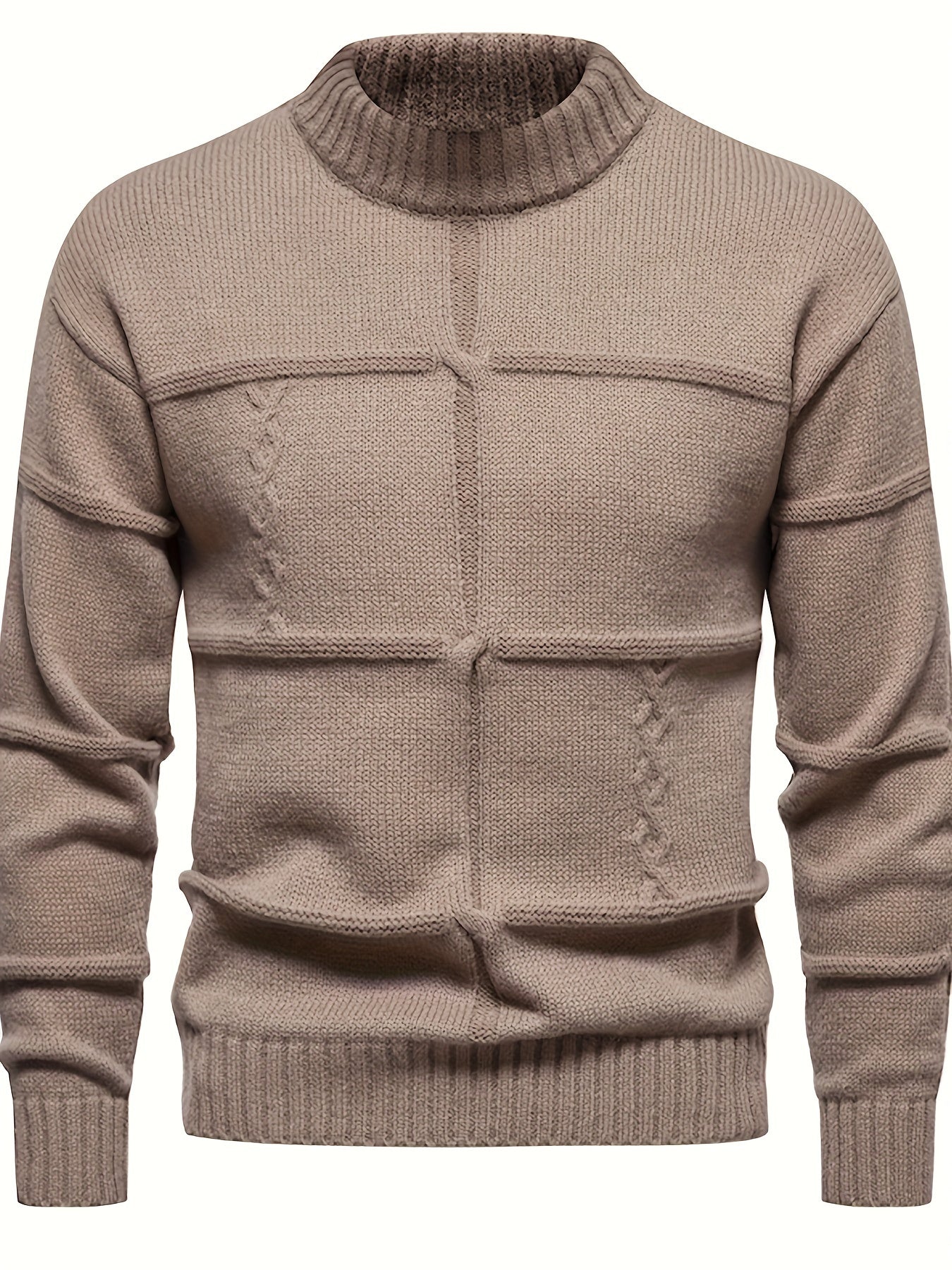 Schwarzer Strickpullover Rollkragen - Alexander