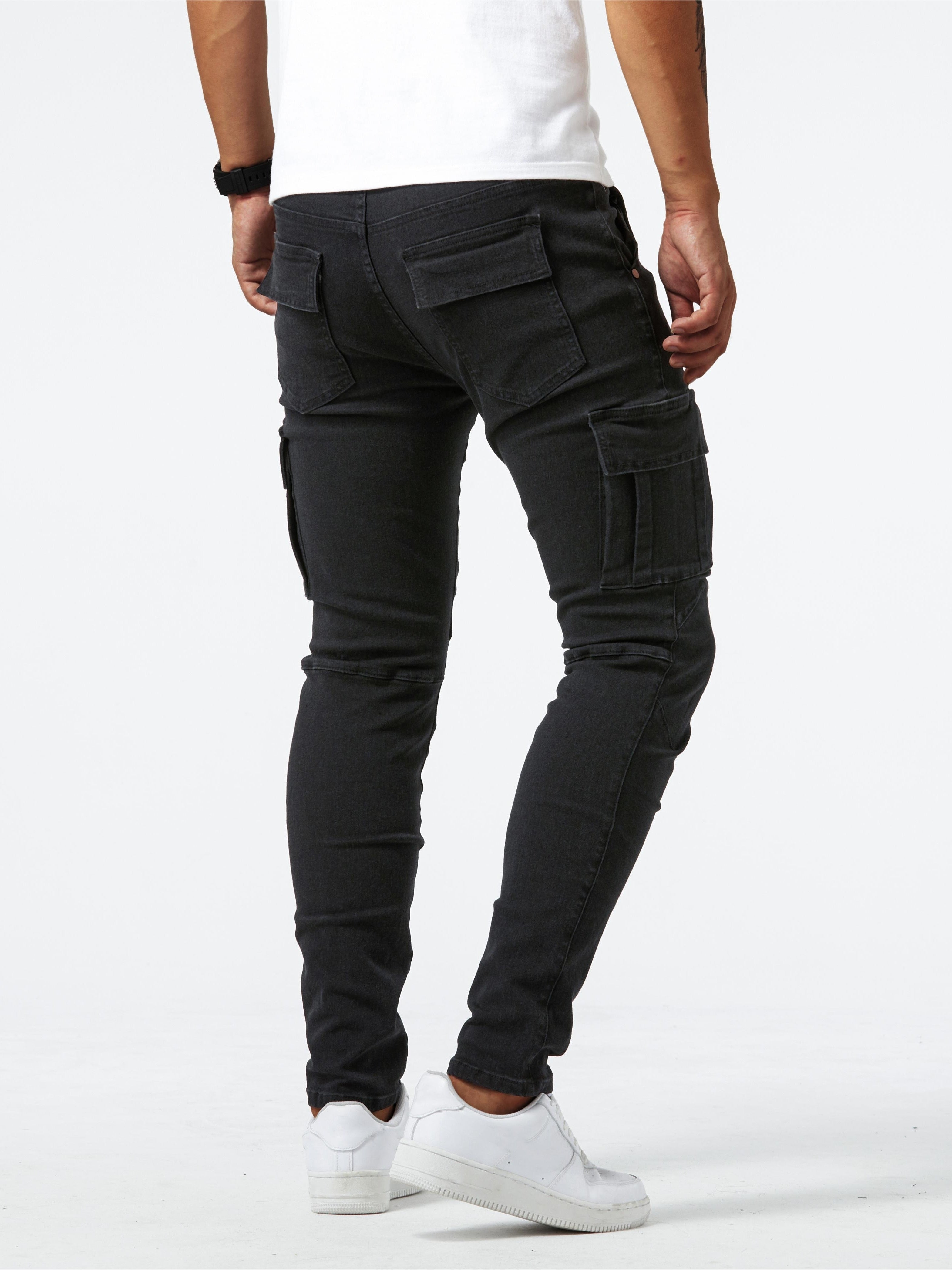 Graue Cargo Jeans - Max