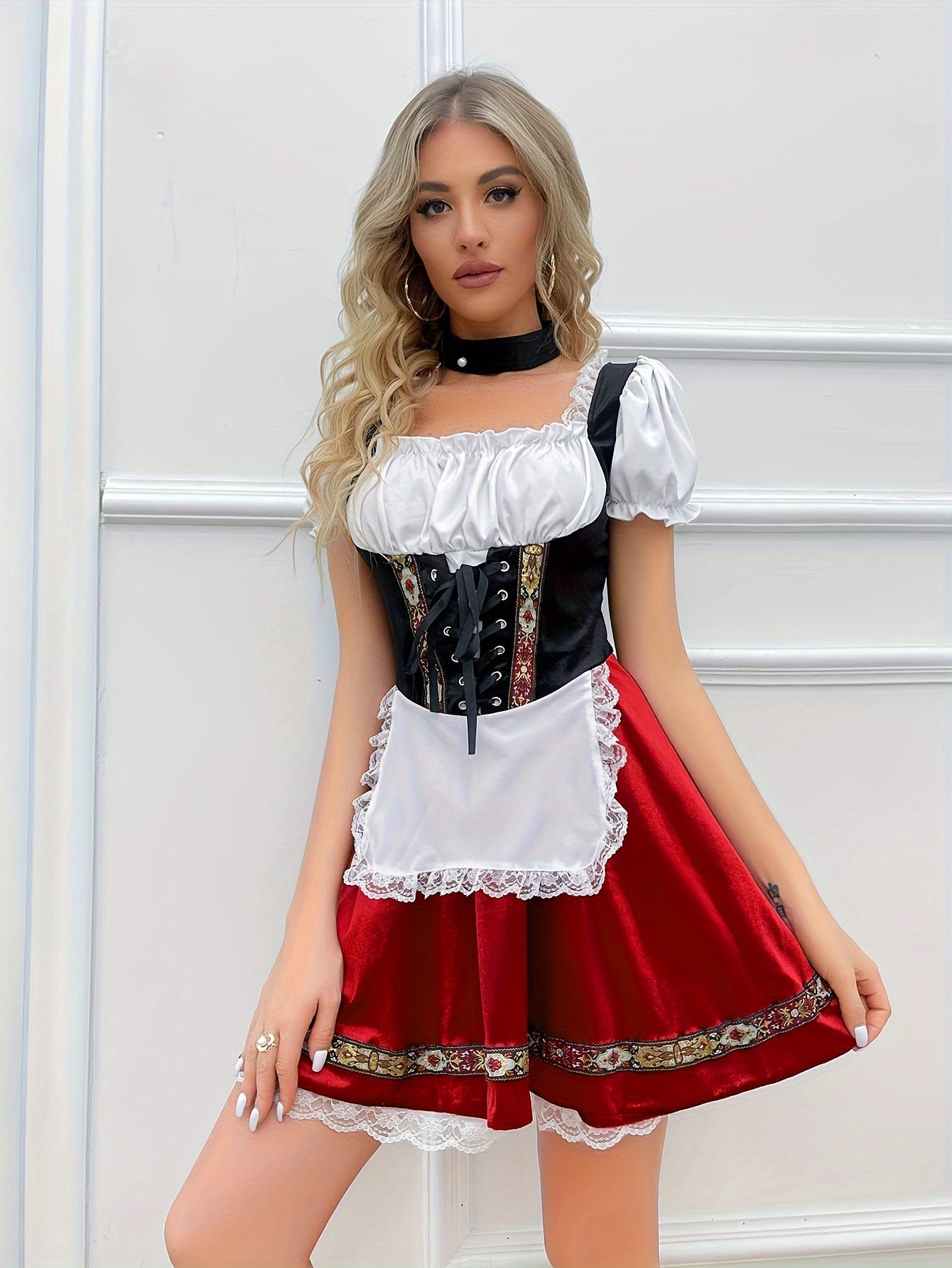 Traditionelles Oktoberfest Dirndl in Grün - Lena