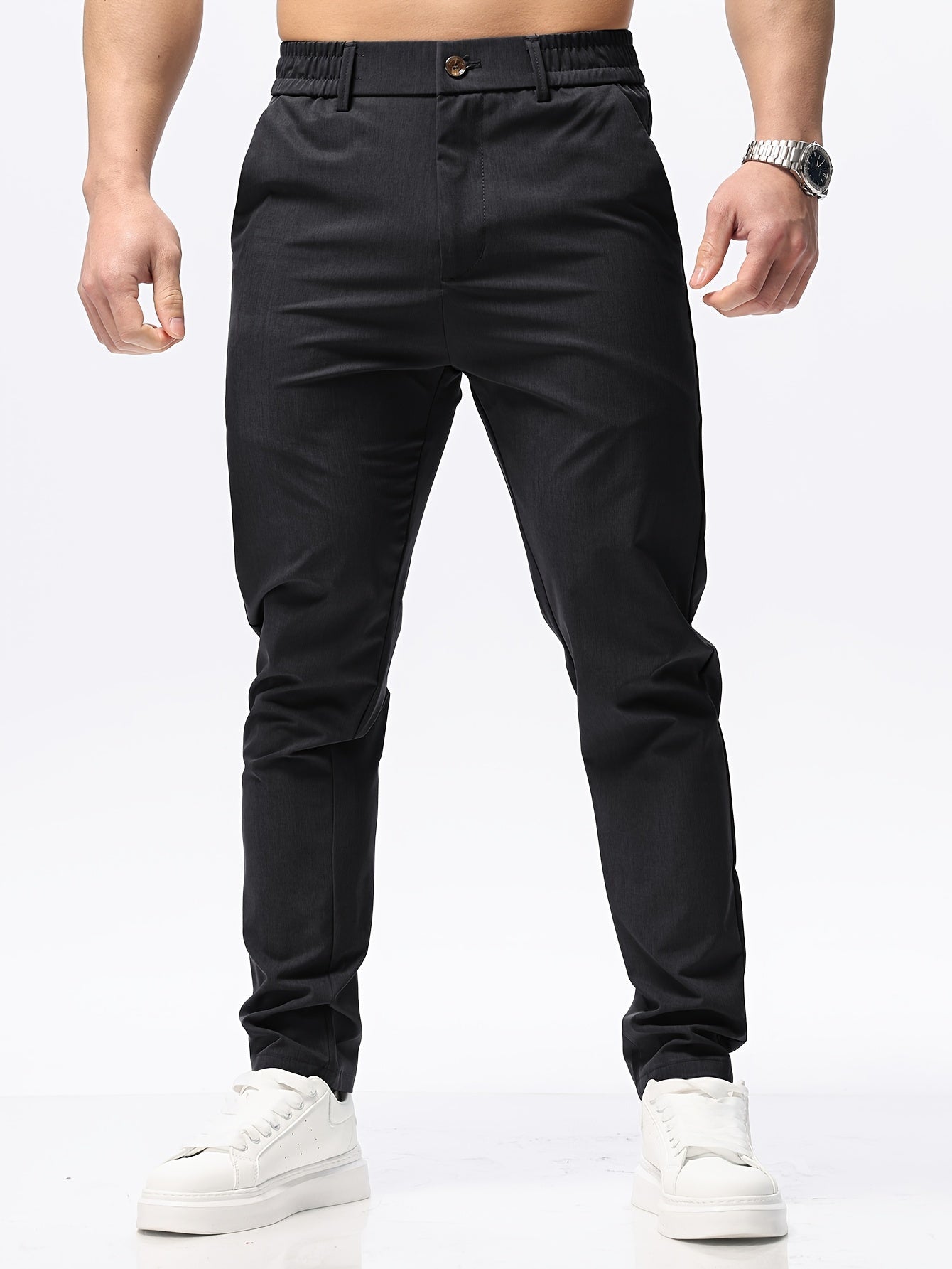 Beigefarbene Herren Slim Fit Freizeithose - Jonas