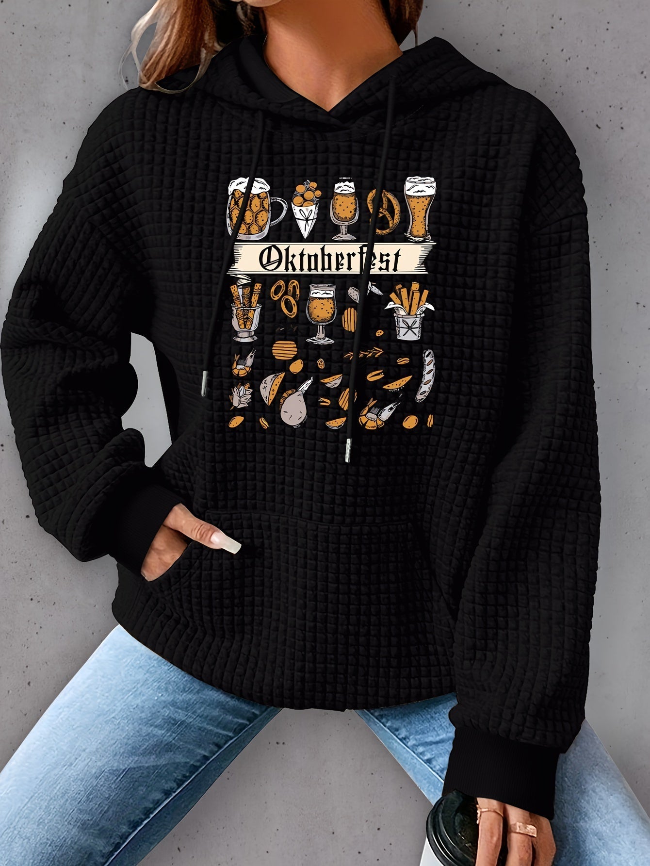 Oktoberfest Waffelstrick Hoodie - Lena