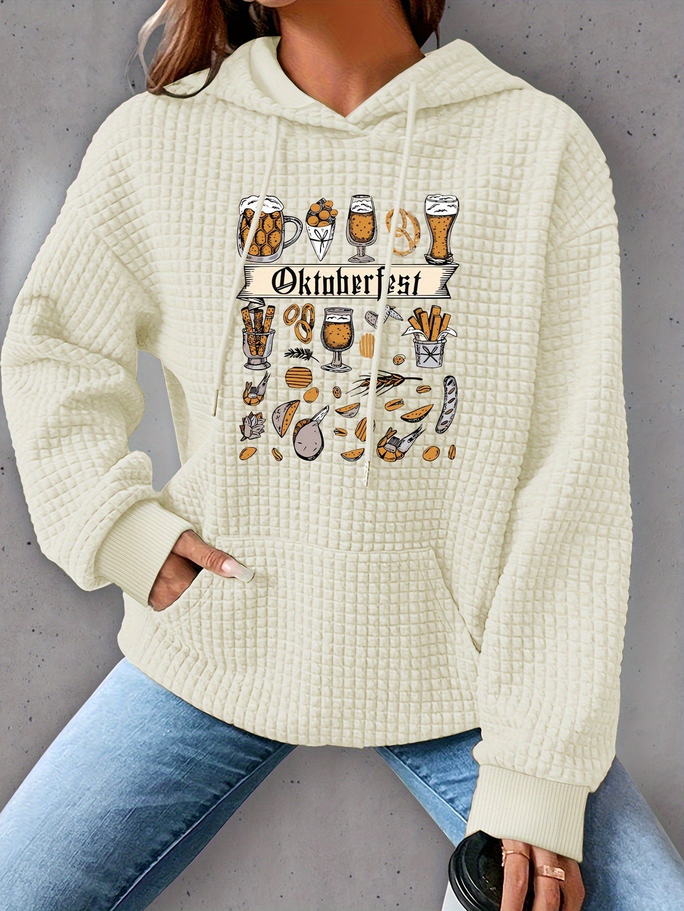 Oktoberfest Waffelstrick Hoodie - Lena