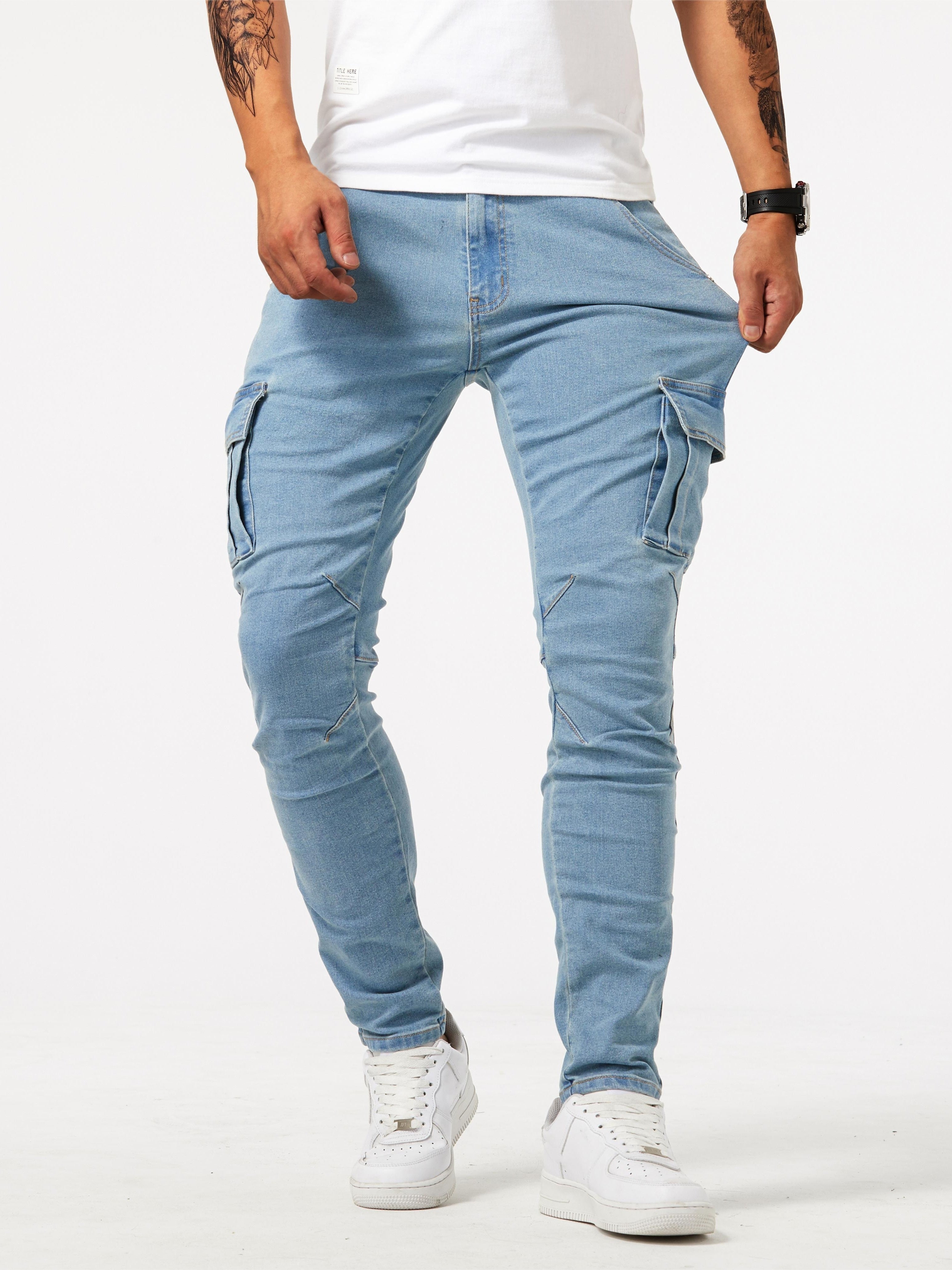 Graue Cargo Jeans - Max