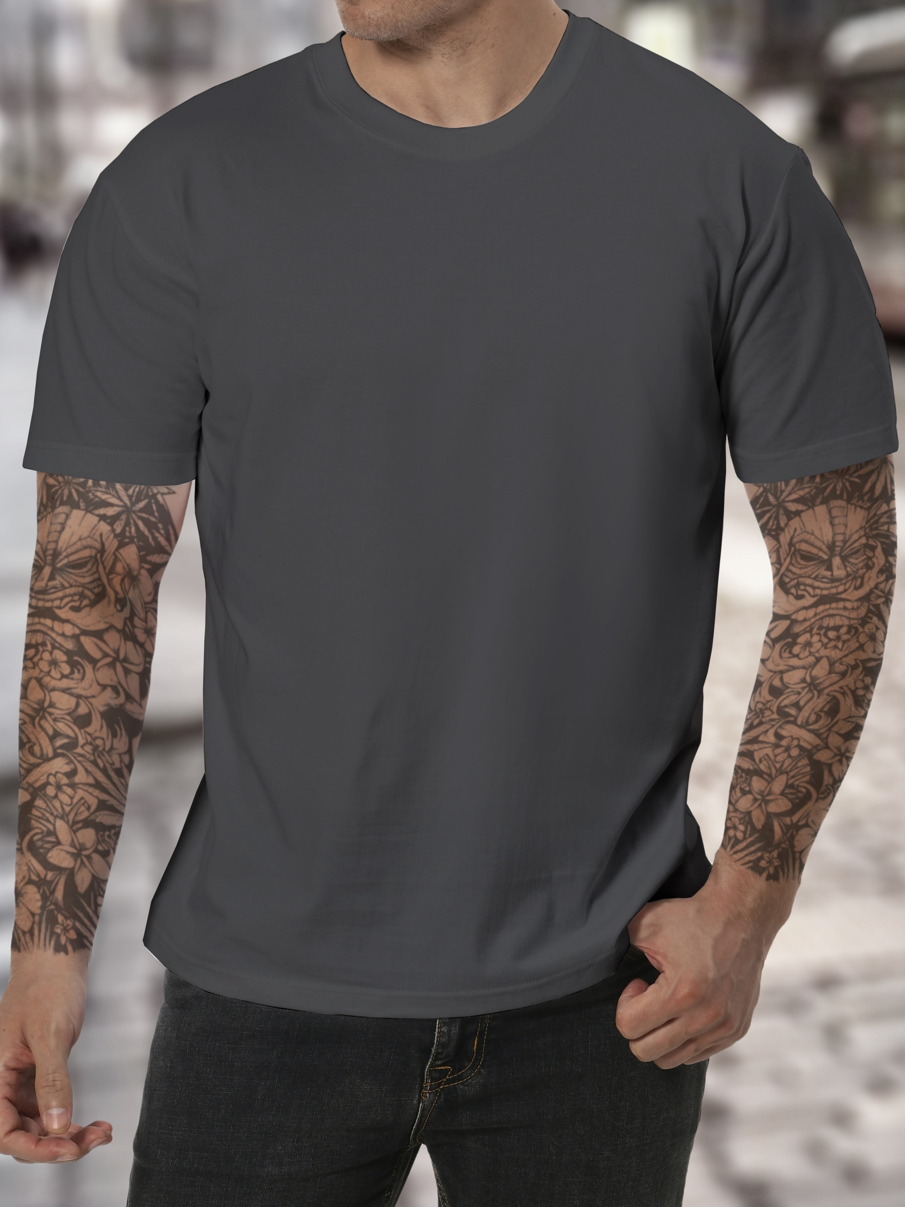 Weiße Basic T-Shirt - Alex