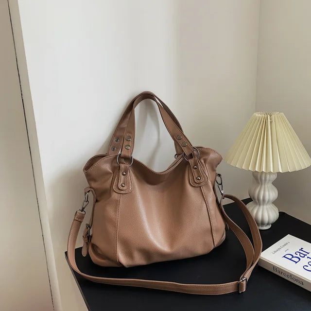 Natalie - Schwarze Vielseitige Alltags-Handtasche