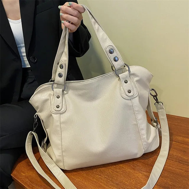Natalie - Schwarze Vielseitige Alltags-Handtasche