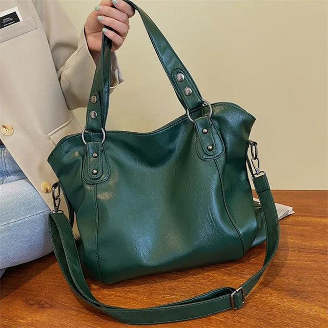 Natalie - Schwarze Vielseitige Alltags-Handtasche