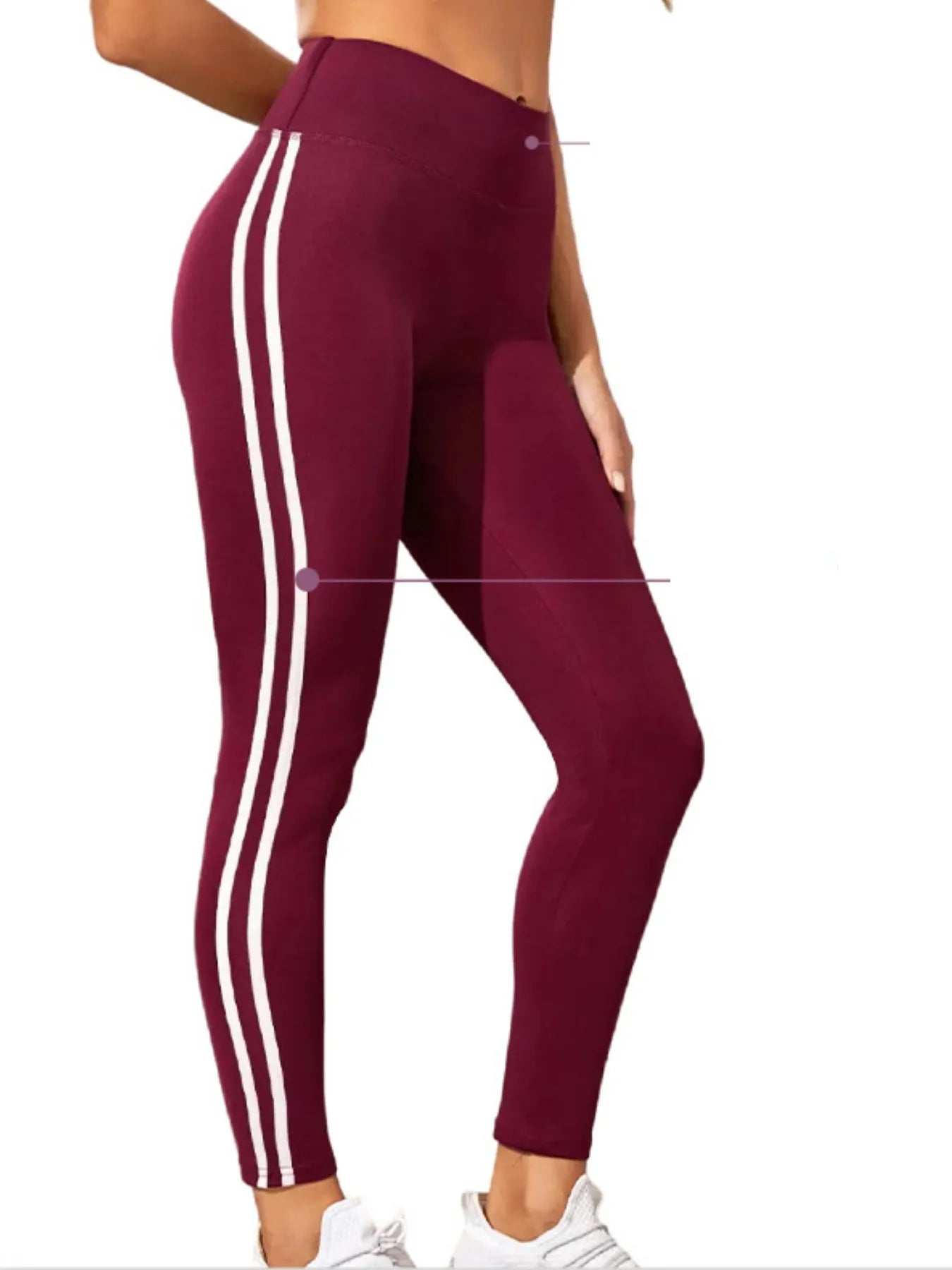 Emilia - Rote Sport-Leggings