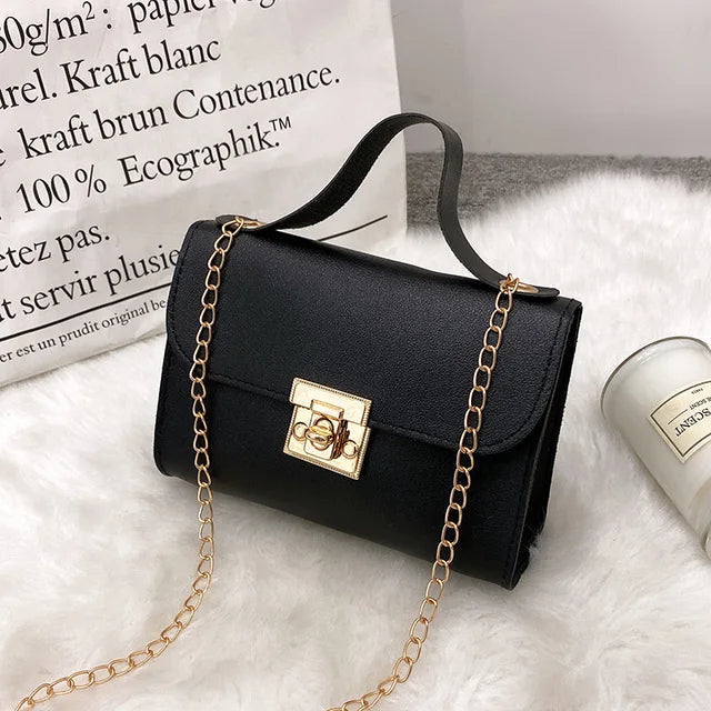 Vivienne - Schwarze Gittermuster-Clutch