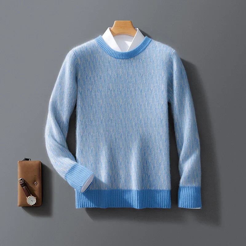 Kaschmir Hellblauer Pullover  - Elise