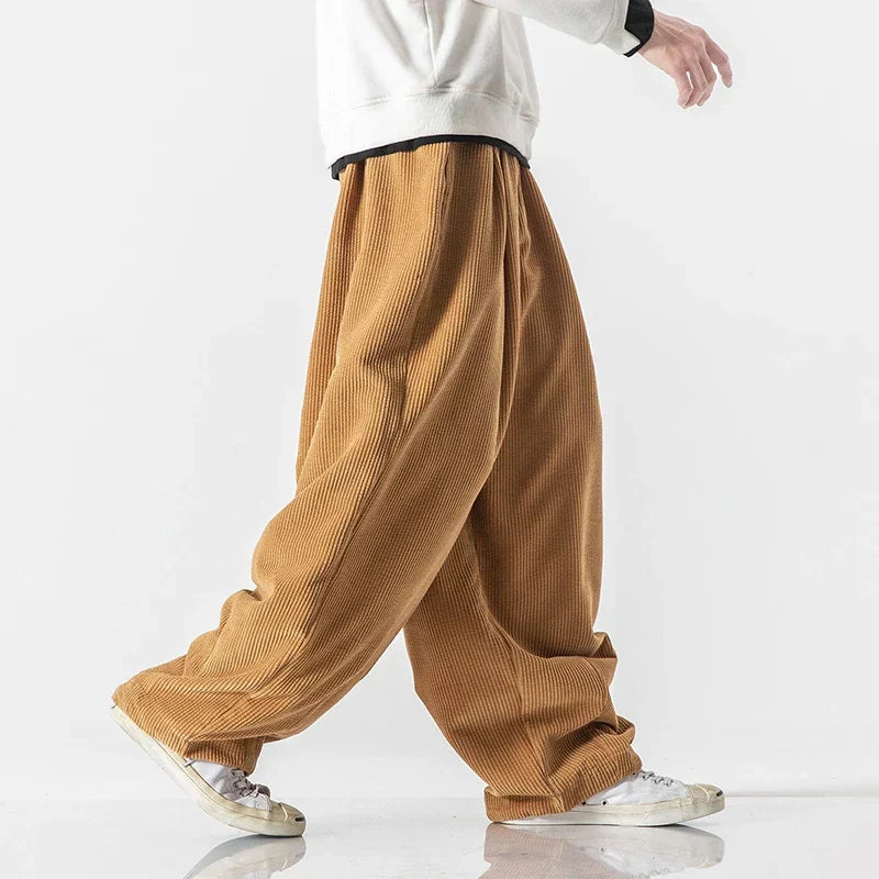 Olivegrüne Sweatpants mit weitem Schnitt - Noah