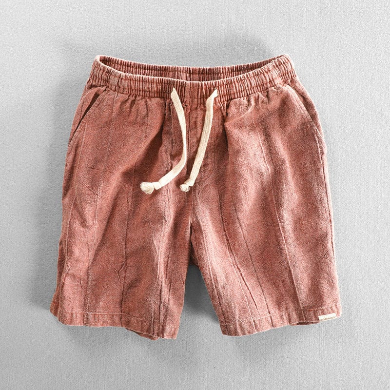 Lässige Shorts in Rostbraun mit Kordelzug - Timon