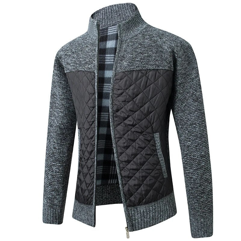 Premium Strickjacke Schwarz - Davide