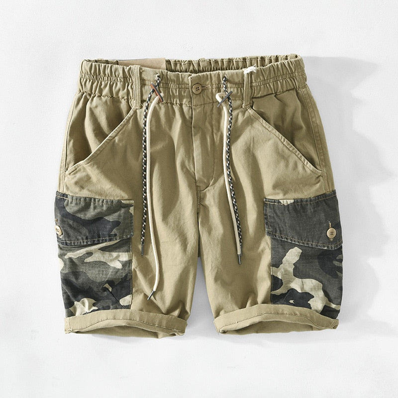 Beige Camo-Shorts - Erik