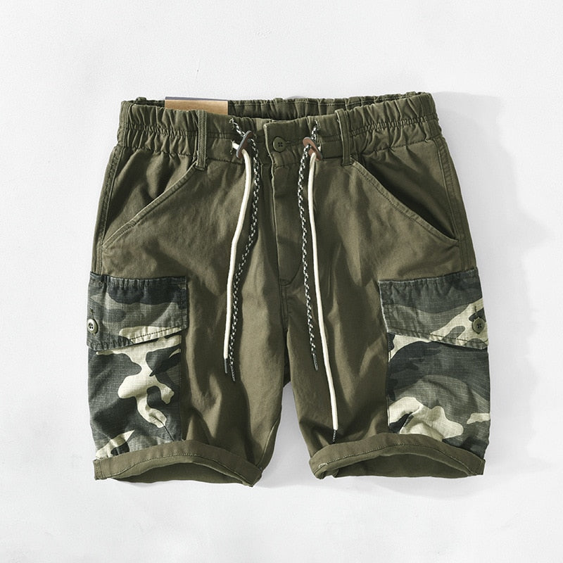 Beige Camo-Shorts - Erik