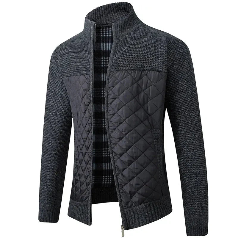 Premium Strickjacke Schwarz - Davide