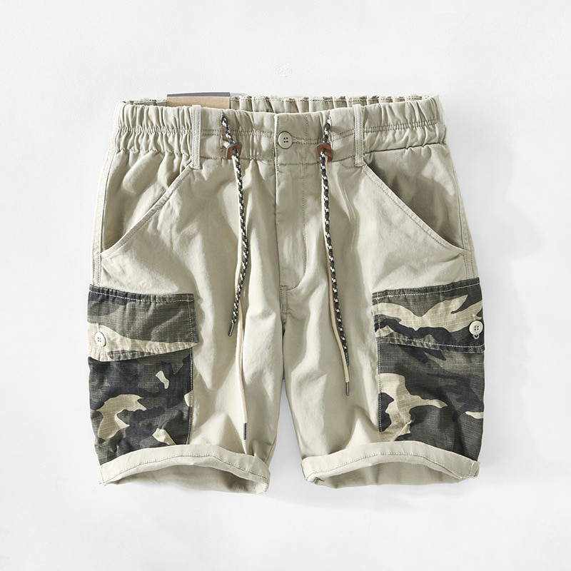 Beige Camo-Shorts - Erik