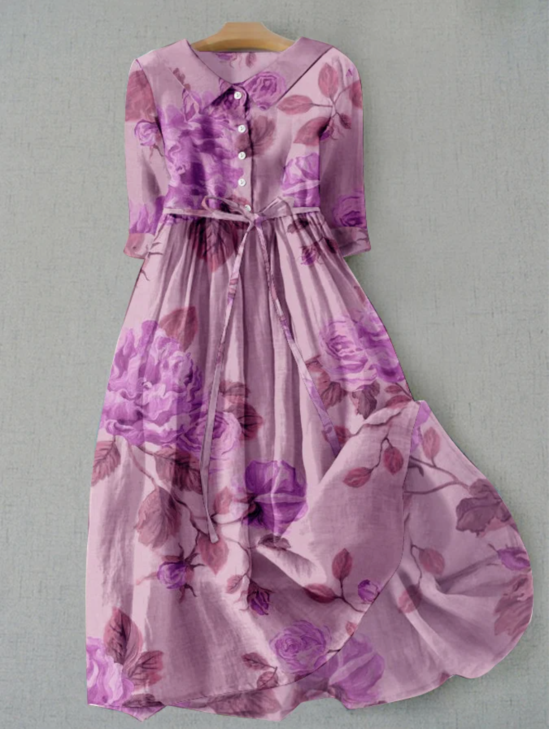 Charlotte - Blumenprint Midikleid in Pastell