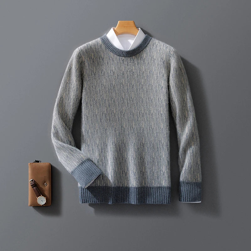 Kaschmir Hellblauer Pullover  - Elise