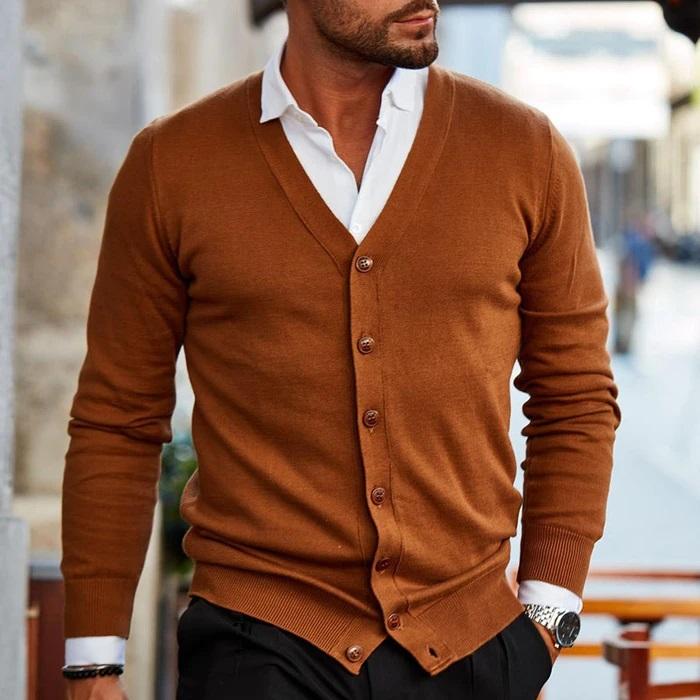 Herren Strick-Cardigan für Alltag & Elegante Looks – Adrian